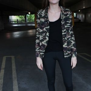 Forever 21 Camoflauge Long Sleeve Button Up
